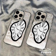 Twisted Clock Plating Phone Case For Vivo IQOO Z10 Z9 Turbo+ Z9X Z9s Pro U5E U5X U5 U3 U3X Z5X Z3 Z1