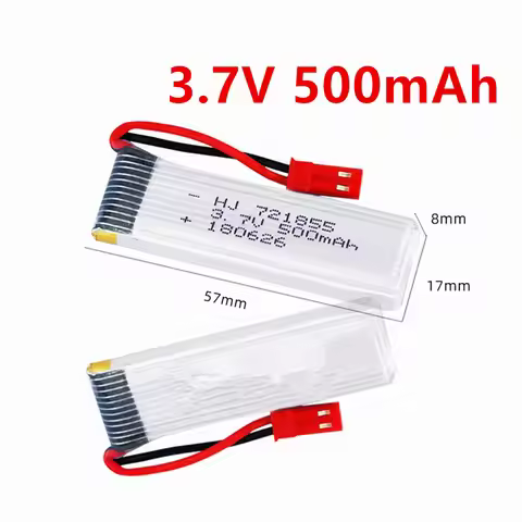 3.7v 500mAh 721855 Battery JST Plug 25C For Udi U815A U818A U819A L6052 L6036 V212 V222 H07 RC Drone