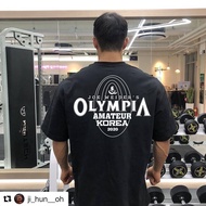 Muscle brother short sleeve t-shirt fitness clothes training men's sports Olympia exercise Olympia t