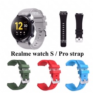 【In Stock】 Ready stock Realme watch S pro replacement strap soft silicone band watch Smartwatch wristband tali jam watch