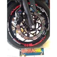 KAWASAKI Sticker cutting list rim ninja 250kawasaki felk Sticker