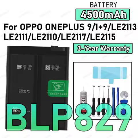 100% New High Quality BLP829 Battery For Oneplus 9/LE2113/LE2111/LE2110/LE2117/LE2115 Replacement Ba