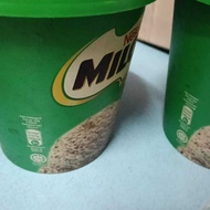 Milo ice cream empty plastic storage/bekas milo
