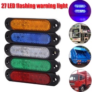 Car Strobe Flashing Lights 27LED 12V-24V Truck Side Lamp With Flashing Tail light Pickup Truck Trailer LED Side Warning