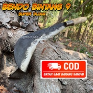 Golok Panjang Baja Asli Super Tajam - Bendo Asli Jawa Ukuran Besar Dan Tebal - Arit Sabit Tebal Ujun