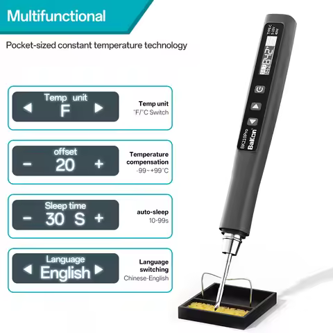 Bakon BK210 PRO 40W Electric Soldering Iron with Digital Display PD/QC Fast Heating Portable PCB Rep