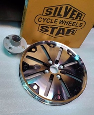 Motorcycle Sidewheel Mags 17 Rim Silver Star Alloy