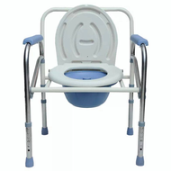 เก้าอี้นั่งถ่าย เก้าอี้ขับถ่ายแบบพกพาพับได้ข้างเตียงห้องน้ำกระโถนเก้าอี้ห้องน้ำเก้าอี้ผู้สูงอายุคนพิการกันลื่น ชักโครกเคลื่อนที่ผู้สูงอายุ น้ำหนักเบาไม่เป็นสนิม หญิงตั้งครรภ์ เก้าอี้ขับถ่าย ที่นั่งส้วมเคลื่อนที่สำหรับผู้สูงอายุสตรีมีครรภ์และผู้พิการ
