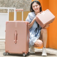 HANK กระเป๋าเดินทาง 20/24/28นิ้ว Suitcase 007+B07 กระเป๋าเดินทางล้อลาก วัสดุPC+ABS กรณีรถเข็น รุ่นซิป กระเป๋าล้อลาก กระเป๋าเครื่องสำอางขนาด 14 นิ้ว Cosmetic Bag Trolley Bag Luggage