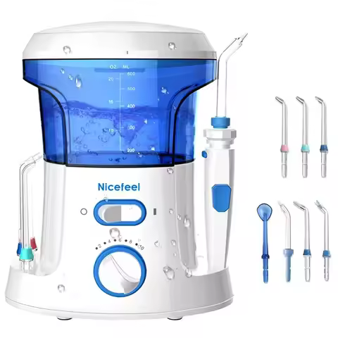 600ML Electric Dental Floss Oral Irrigator for Household Use Portable Tabletop Suitable For 7 Dental
