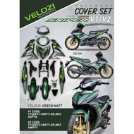 ✅READY STOCK❗Y15ZR V1 / V2 COVERSET SNIPER150 STICKER TANAM GREEN MATTE COVER SET BODY COVER SET SNI