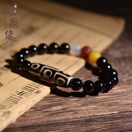 Dzi Beads Bracelet Genuine Tibetan Agate Bracelet Nine Eyes Three Eyes Dzi Beads Natural Agate Brace