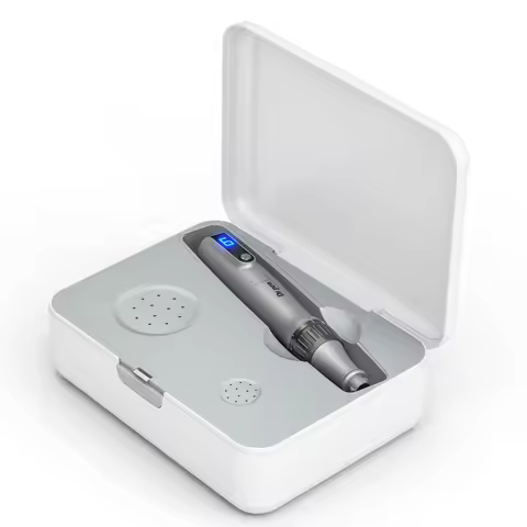 Authentic Dr. Pen M8S Microneedling Pen – 0.25mm Needles, 6 Speeds, Battery Display, Anti-Backflow C