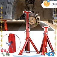 OLINI Jack Stands, 2/3 Ton Capacity Red Foldable Jack Stands, Heavy Duty Adjustable Level Security B