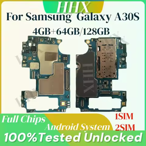 For Samsung Galaxy A30s A307F Motherboard Full Chips SM-A307F Unlocked 64GB 128GB 1/2 SIM Main Logic