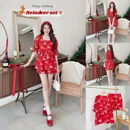 7days Clothing-🫎Reindeer set 2-Piece (Shirt + Pants)