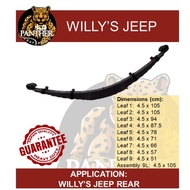 ♞Molye / Leaf Spring Assembly for Willy's Jeep Rear (MATIBAY)