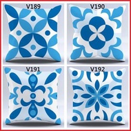 Sarung Bantal Sofa 40x40 cm Cushion cover motif print vintage tegel G