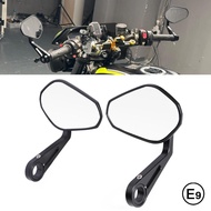 Bar End Mirror E9 For Street Triple 765 RS/R/S Motorcycle Handlebar End Side Rearview Mirror 360° Ad