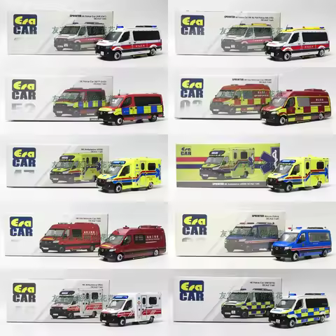 ERA 1:64 Scale SPRINTER Fire Engine Truck / Ambulance / Police Alloy Emulation Car Delicacy Model-No