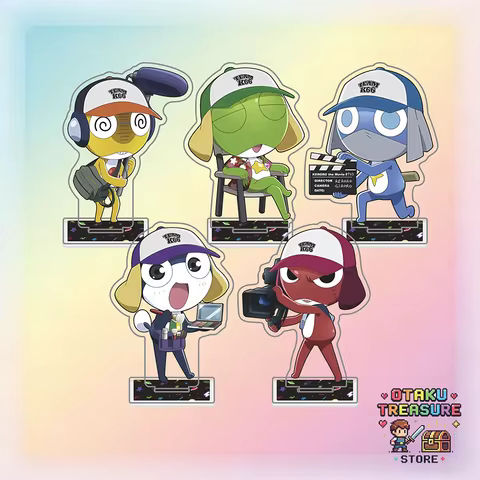 Anime Keroro Gunso Acrylic Stand Keychain Team K66 Movie Scene Series, Sgt. Frog Keroro Giroro Tamam