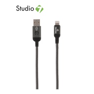 สายชาร์จ TECHPRO Voice Control LED Light Data Cable USB-A to Lightning(1.2m) Gray by Studio 7