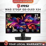 [FAST SHIP] MSI MAG 273QP QD-OLED X24 | 26.5" WQHD | 0.03ms (GtG) | 240Hz | Adaptive-Sync Gaming Mon