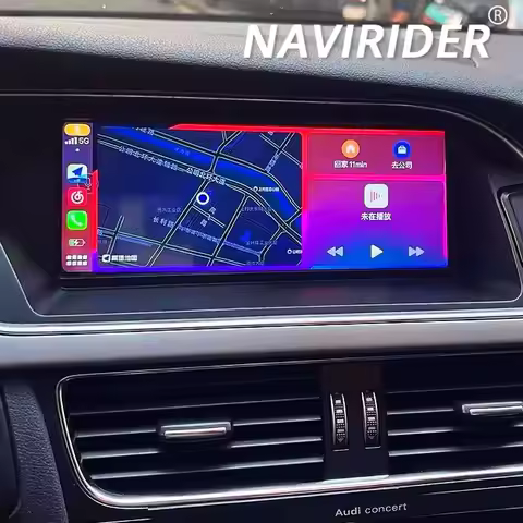 For Audi A4 A4L B8 A5 Android 15 Car Multimedia Player Wireless CarPlay Screen AutoRadio Stereo GPS 