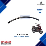 BDK-F51G1-00 (1pcs) Yamaha Original 135LC V8 2025 STICKER RIM SPORT ORIGINAL