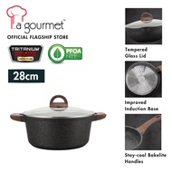 La gourmet Shogun Granite Plus 28cm Non-stick Casserole Pot (Induction)