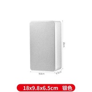 曲奇鐵盒收納盒餅乾盒子迷你加厚扁平定製馬口鐵陳皮磨砂普洱大號-18*9.8*6.5cm銀色 均碼-款式16