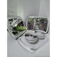 BILED MATERIAL REFLECTOR H4 SOCKET - RETROFIT BILED - 7 INCH HEADLAMP