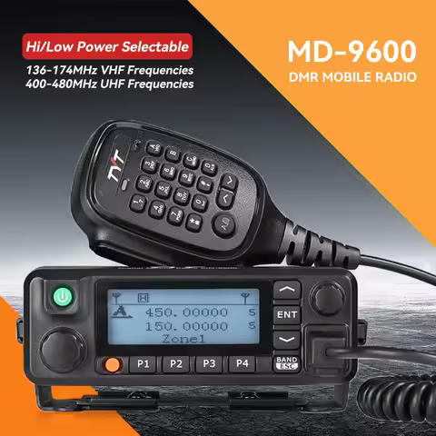 TYT MD-9600 PLUS GPS AES256 Dual Band MD9600 MD 9600 PLUS DMR Car Mobile Radio Transceiver Amateur R