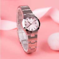 Win Watch Shop Casio รุ่น LTP-1241D-4A นาฬิกาข้อมือผู้หญิงสายสแตนเลส หน้าปัดสีชมพู สุดหวาน -ของแท้ 100% ประกันศูนย์ CMG 1 ปีเต็ม