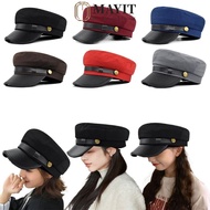 MAYIT Navy Cap, Vintage Flat Top Hat Beret Hats, Flat  Cap Painters Cap Salior Hat Duck Tongue Cap F