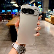 適用穀歌pixel9proXL手機殼AG磨砂googlepixel8防摔保護殼7A簡約-銀色 穀歌Pixel 9