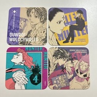 HUNTERxHUNTER 第2彈 杯墊 ( 奇犽 基路亞 killua 庫洛洛 團長 希索加 西索 酷拉皮卡 古勒比加 古拿比加 伊耳謎 伊路米 立牌 襟章 明信片 一番賞 餅卡 figure 匙扣