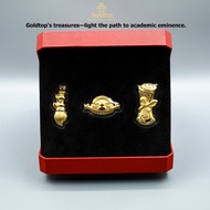 【Goldtop】Succeed In The Exam Gold Bar Set (1.2g) 999/24K Gold Coin-Gold Bar-Gold Medallion-Emas Orna