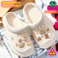 Sandal Jelly Baim Wedges Wanita Import / Sandal Wanita  Motif Karakter