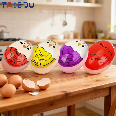 FAIS DU Egg Timer Color Changing Indicator Kitchen Boiled Egg Timer Resin Perfect Boiled Eggs By Tem
