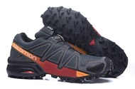 2021 ของแท้ CS4 ยี่ห้อ Salomon_Speedcross 4 CS ฟรีวิ่งจ๊อกกิ้งกลางแจ้งผู้ชายรองเท้าวิ่งรองเท้าผ้าใบย