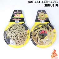 DOD Motorcycle Chain and Sprocket Set for ATV Quad Racing Snonic RS150/Raider150/Sniper150/GTR150/Sn