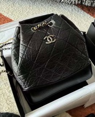減價🎀Chanel Gabrielle backpack black 流浪 雙肩包 書包 背囊 背包  黑色 經典款 24k 25c 手袋