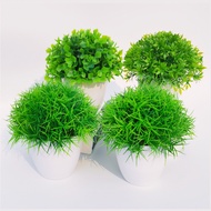 Simulation Plant Potted Green Plant Home Decoration Bonsai Small Ornaments Plastic Artificial Plant Living Room Bedroom Office Supermarket Convenience Store Rental House Decoration Desktop Simulation Flower Bonsai Photo