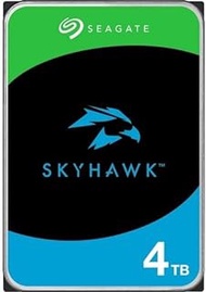Seagate Skyhawk ST4000VX016 4 TB Hard Drive - 3.5" Internal - SATA (SATA/600) - Conventional Magnetic Recording (CMR) Method - Network Video Recorder, Camera, Video Recorder Device Supported