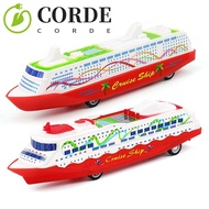 CORDE Sliding Steamship, Gliding Simulation Cruise Boat Model, Desktop Ornaments Plastic Mini Vehicl