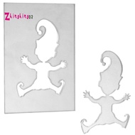 Gnome Stencil Footprints Footprint Template Window Decorations Mini Gnome Stencil Footprints Gnome D