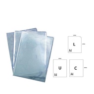 (1PCS) A4 Clear Folder File PVC Document Clear Folder / L Shape / U Shape / C Shape (A4 Size)