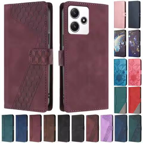 Flip Cover For Redmi 12 4G 5G Case on For Xiaomi Redmi 12 5G Redmi12 12C Coque Magnetic Stand Wallet