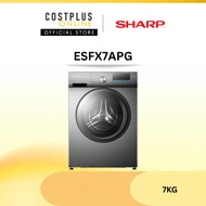 Sharp ESFX7APG Front Load Washing Machine 7kg | Mesin Basuh